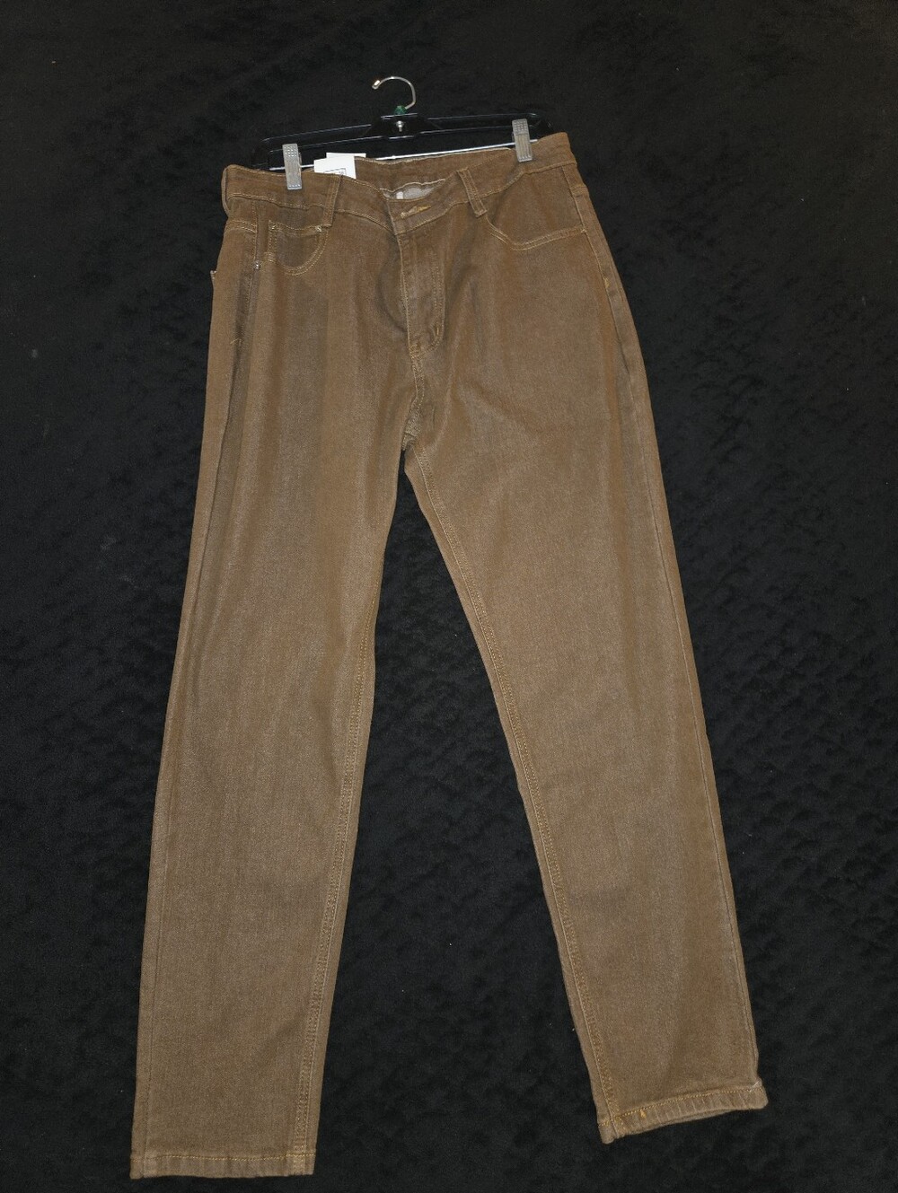 Men's Brown Casual Pants - Classic Straight Fit
